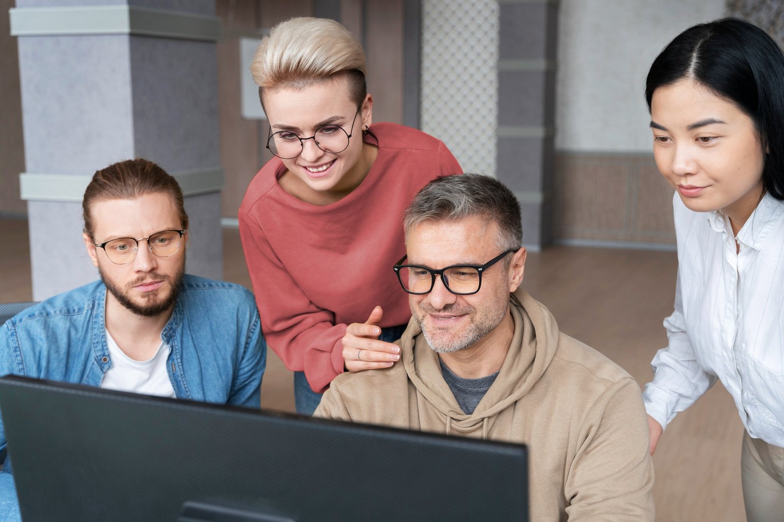 Managed IT Services Team im laufenden Betrieb